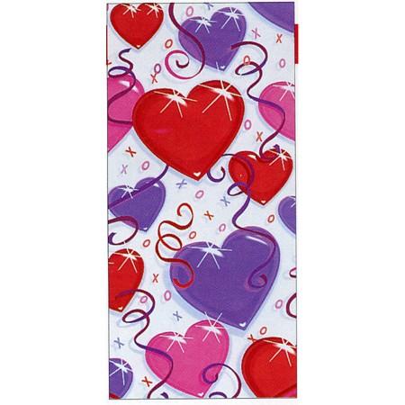We Like To Party Dazzling Heart Plastic Treat Bags