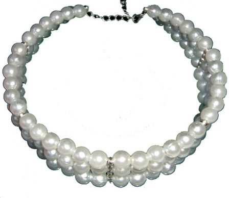 We Like To Party Pearl Choker Necklace