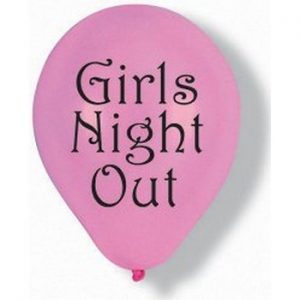 We Like To Party Hens Night Girls Night Out Pink & Black Balloons