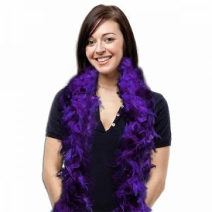 We Like To Party Feather Boa Purple