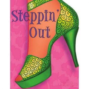We Like To Party Girls Night Out Green High Heel Shoe Invitations And Envelopes