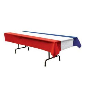We LIke To Party Red White Blue Plastic Tablecover