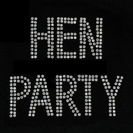 We Like To Party Diamante Hen Party Iron On Transfer