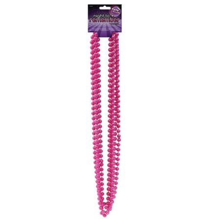 We Like To Party Pink Bead Necklace