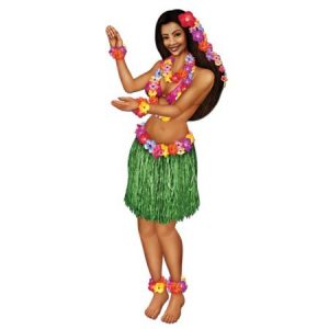 We Like To Party Luau Jointed Hula Girl Party Decoration