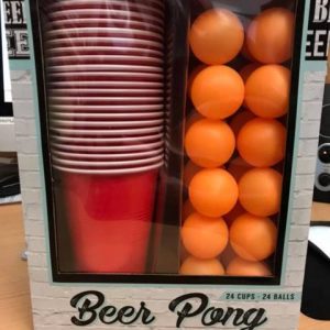 We Like To Party Beer Pong Drinking Game Set
