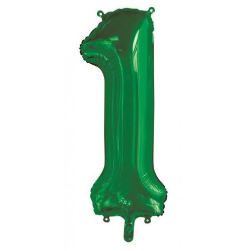 We Like To Party Megaloon Number 1 Green Balloon