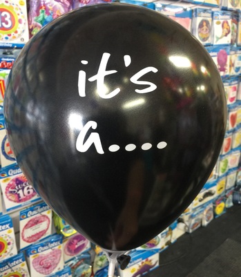 We Like To Party Small Gender Reveal 25cm Balloon