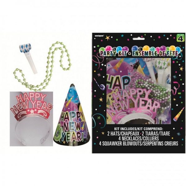 We Like To Party New Year Celebration Party Kit for 4