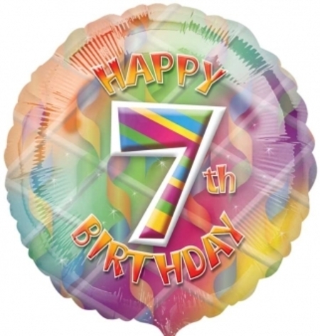We Like To Party Happy 7th Birthday 18″ (45cm) Foil Balloon