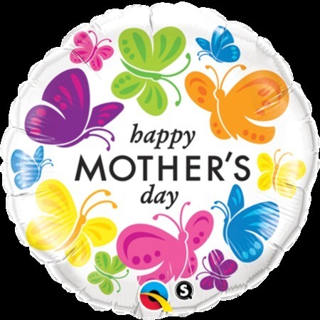 We Like To Party Mother's Day Vivid Butterflies 18" (45cm) Foil Balloon