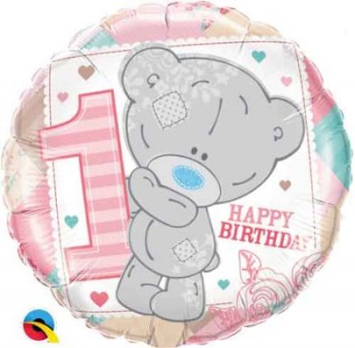 We Like To Party Tatty Teddy 1st Birthday Pink 18″ (45cm) Foil Balloon
