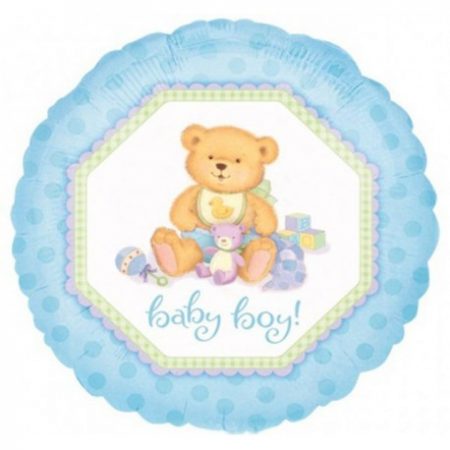We Like To Party Baby Boy Bear 18″ (45cm) Foil Balloon
