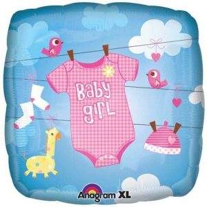 We Like To Party Baby Girl Onesie 18″ (45cm) Foil Balloon