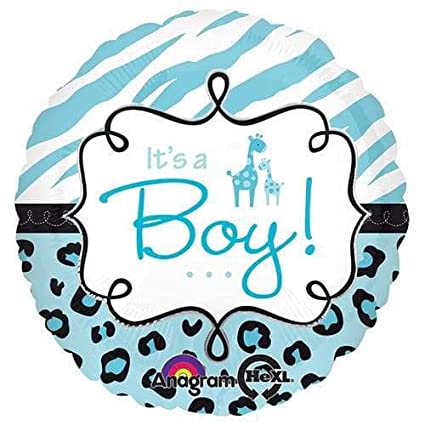 We Like To Party Safari Baby Boy 18″ (45cm) Foil Balloon