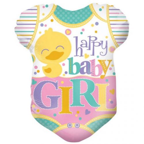 We Like To Party Happy Baby Girl Onesie 18″ (45cm) Foil Balloon