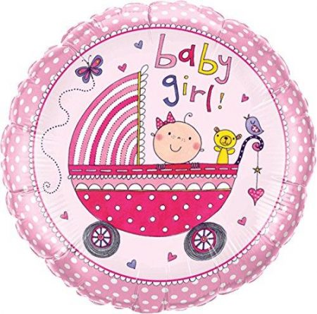 We Like To Party Rachel Ellen Baby Girl Stroller 18″ (45cm) Foil Balloon