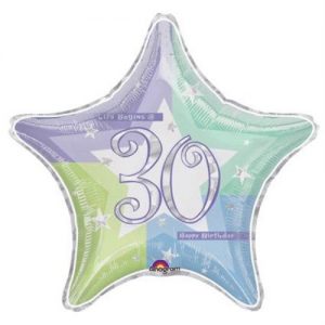 We Like To Party Birthday Shimmer 30 Prismatic 48cm Foil Balloon