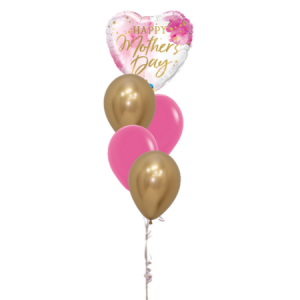 We Like To Party Mother's Day Classic Balloon Bouquet-1 foil, 4 latex on matching weight